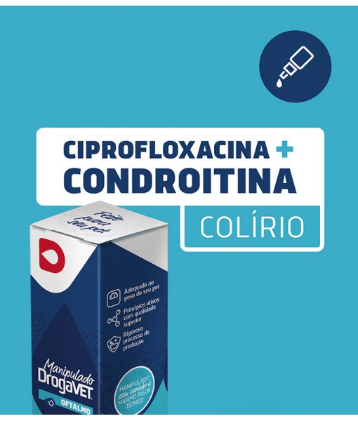 Colírios Ciprofloxacina + Condroitina