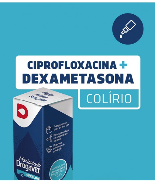 Colírios Ciprofloxacina + Dexametasona